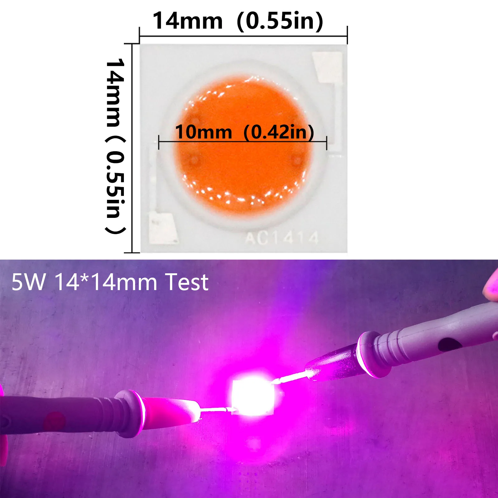 Imagem -02 - Led Cresce a Luz Espectro Completo Cob Led Chip Ac220v sem Necessidade de Driver Phyto Lâmpada para Planta Interior Luz Mudas Crescer Lâmpada