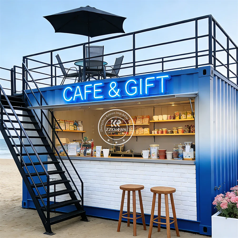 High Quality Modular Container House China Folding Container House Low Cost Prefabricate Restaurant Bar Coffee Kiosk For Sale