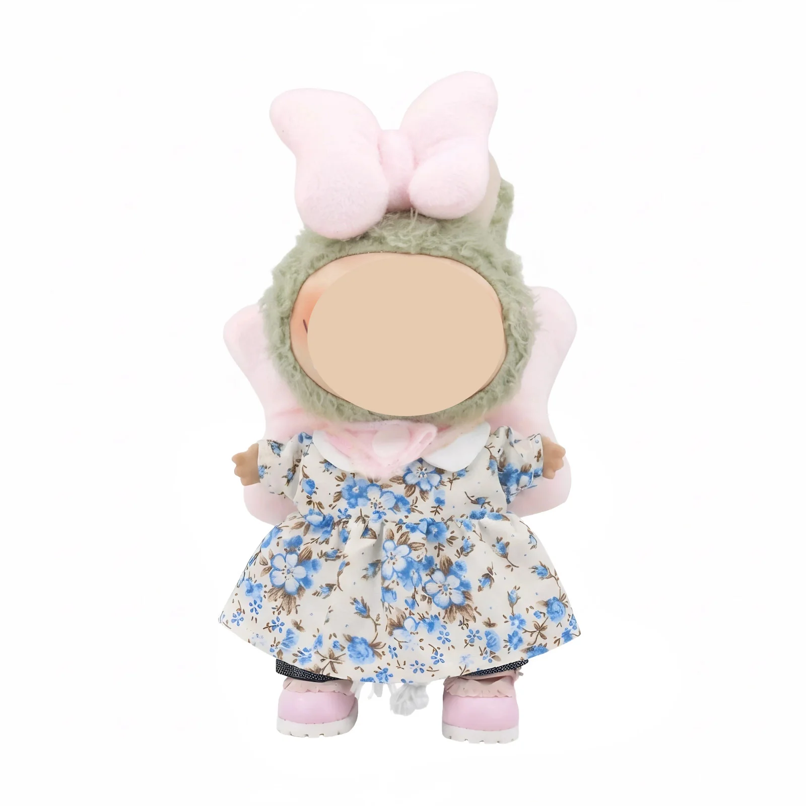 نمط جديد مناسب لملابس دمى 17 سنتيمتر ، تنورة الأزهار ، زخرفة القوس الفراشة الخلفي ، أجنحة ، زينة عصابة رأس القوس الفراشة #6