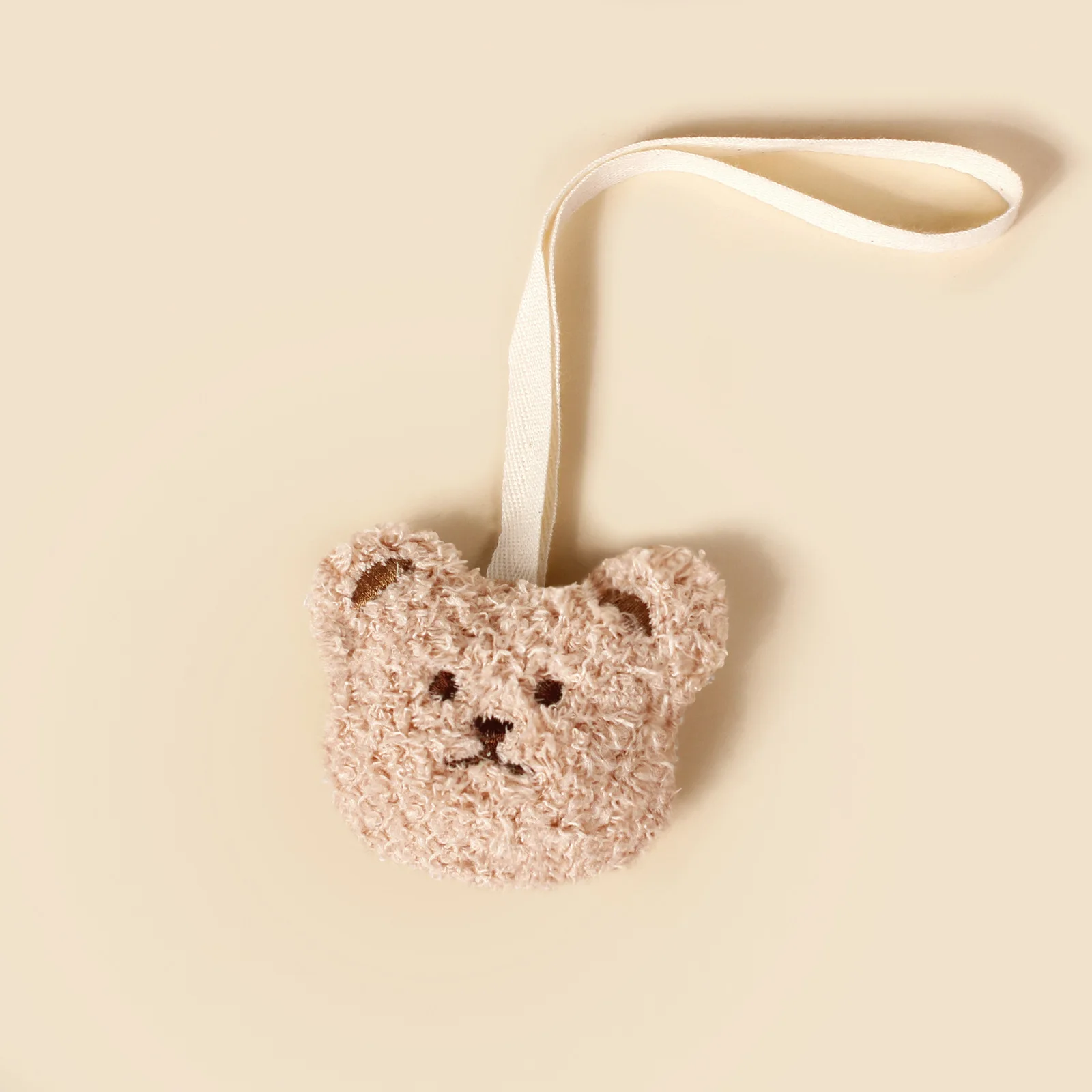 Hot Sell Cute Plush Teddy Bear Moon Pacifier Chain Teddy Plush Baby Pacifier Comfort Pendant Baby Pacifier Clip Hanging Rope