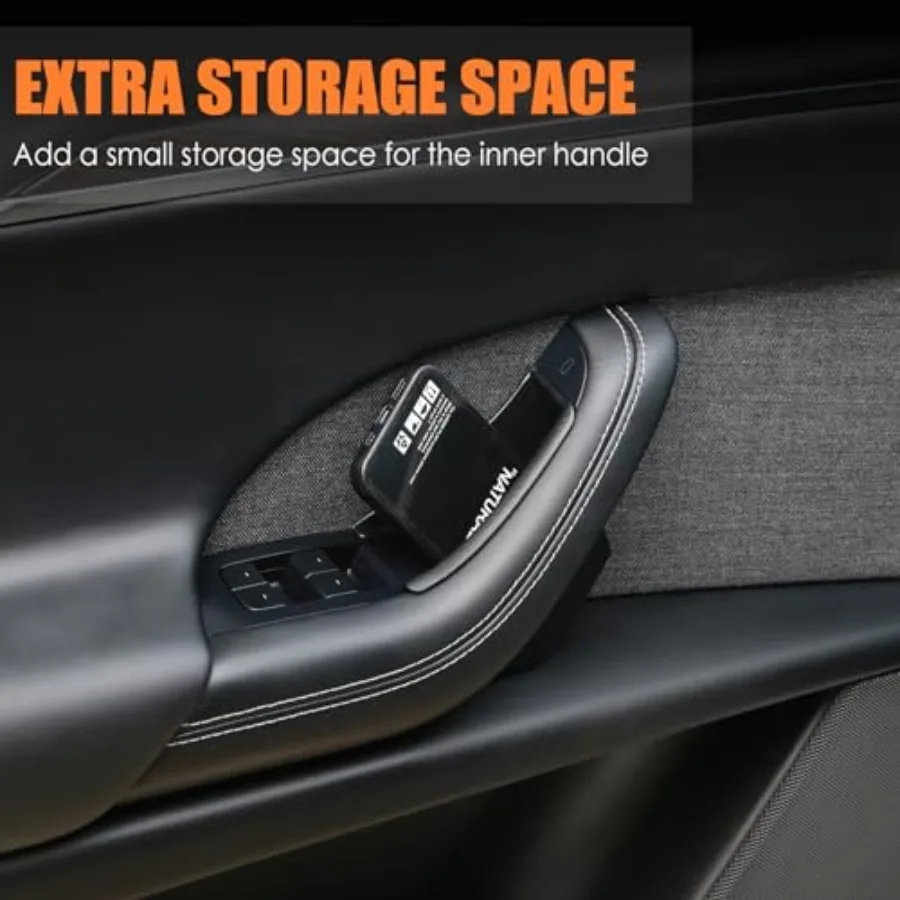Front Door Handle Storage Trays for Model X 2025 2024 2023 2022 - Inner Door Handle Tray Box for Model X Accories, Create Car S