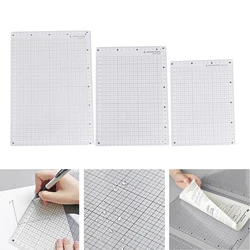 A4 B5 A5 PVC Students Writing Desk Pad Transparent Ruler Board Measuring Supplie