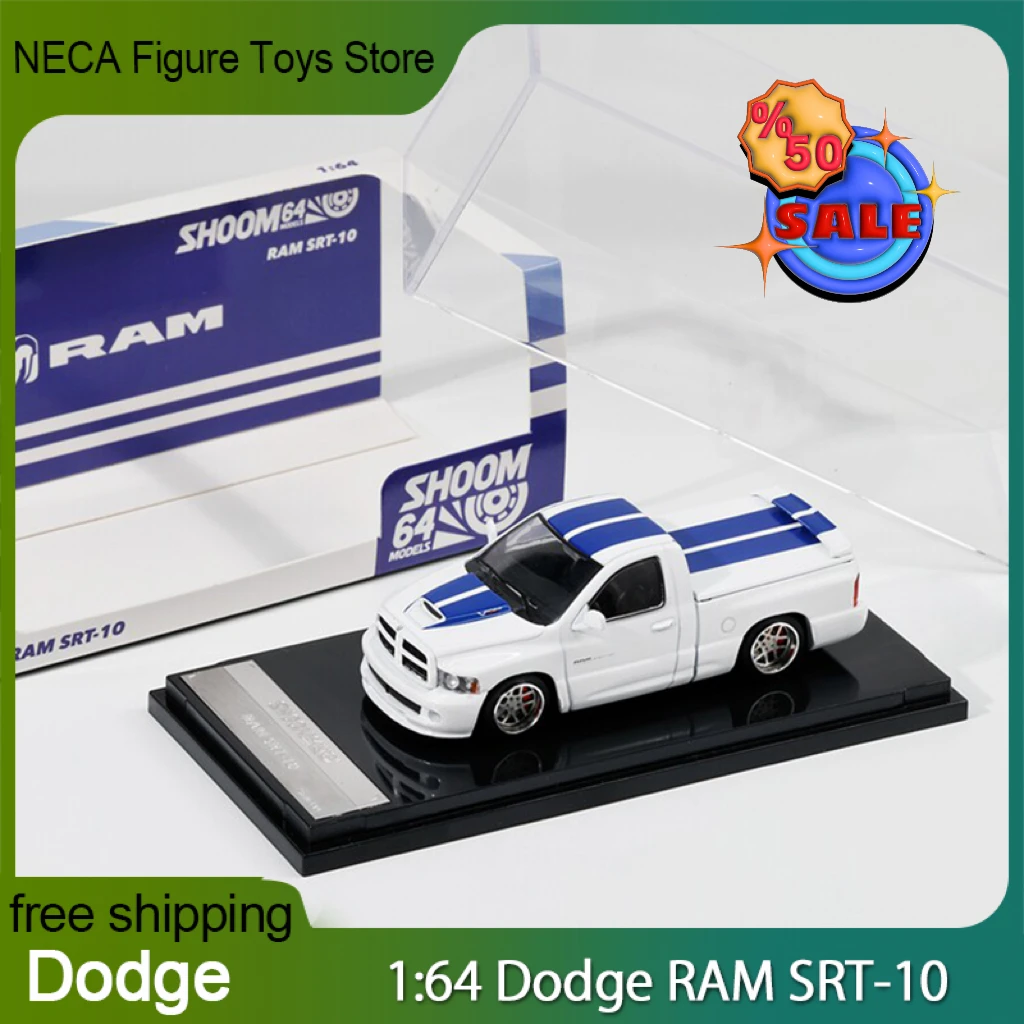 Gran Oferta: Modelo de Coche Fundido a Presión Shoom64 GCD, Escala 1:64, Camioneta Dodge Ram SRT 10 de Aleación con Ruedas con Rodamientos para Coleccionistas