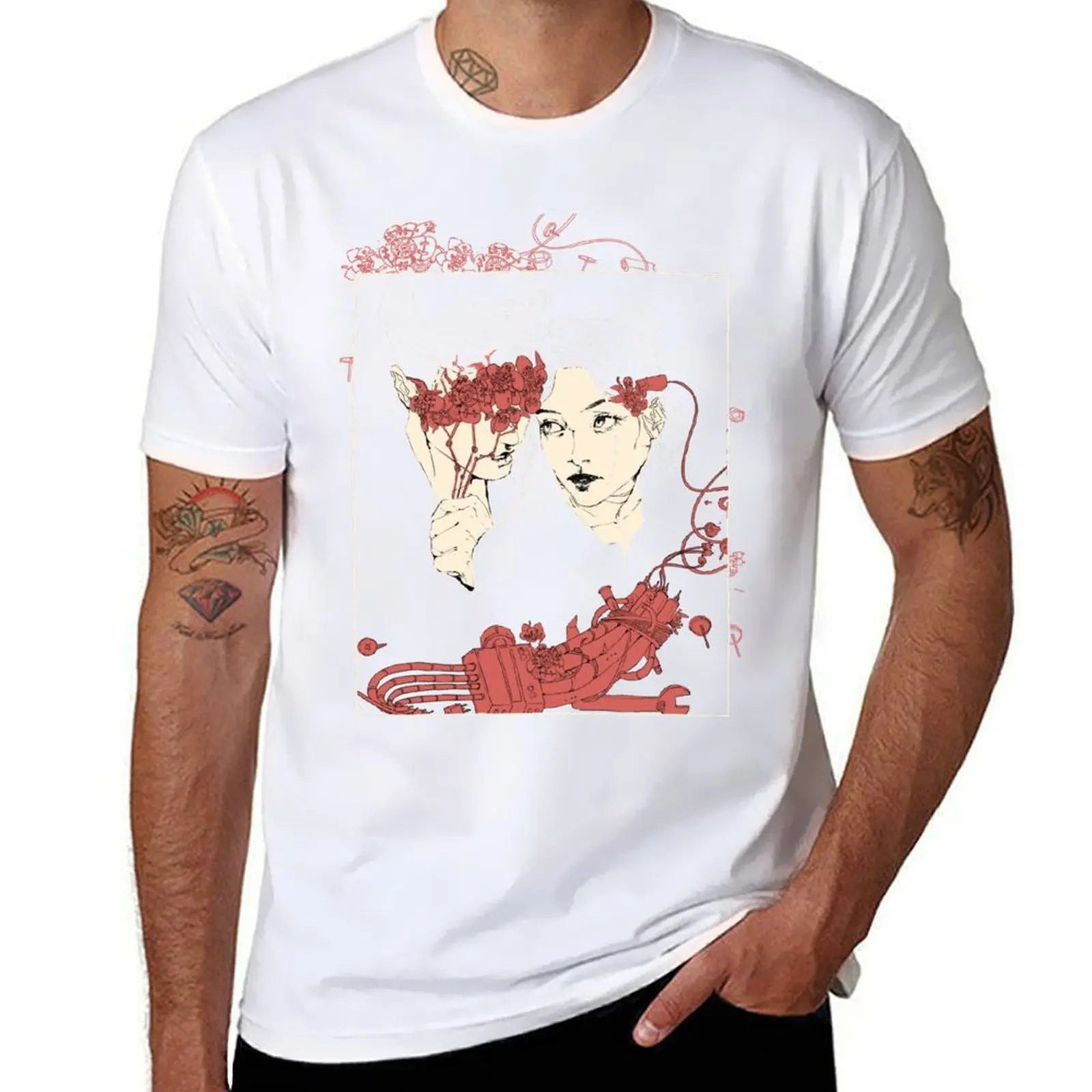 Bel y Teo-Camiseta más oscura, camisetas para hombre, camisetas informales para hombre, camisetas gráficas