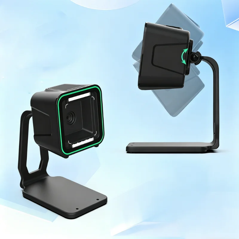 Desktop Wired USB 2D Barcode Scanner High Precision Fast Scanning QR Code Reader Plug And Play For Retail Store Supermarket POS