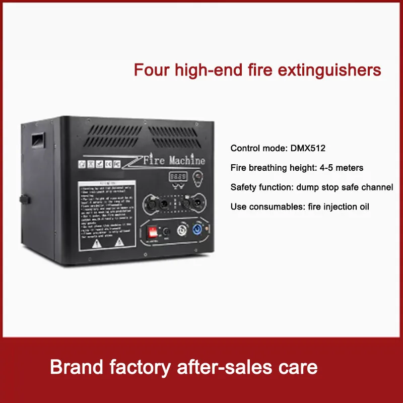 4 Heads Efficient Flame Machine Stage Flamethrower Electric Pulse Lighter With DMX512 Control & LCD Display For Event Atmosphere