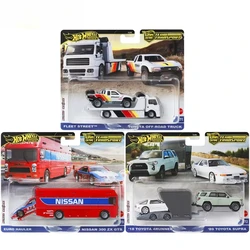 Original Hot Wheels Premium Car Culture Team Transport Diecast 1/64 Toys for Boys Toyota Supra 4runner Nissan Street Fleet Gift