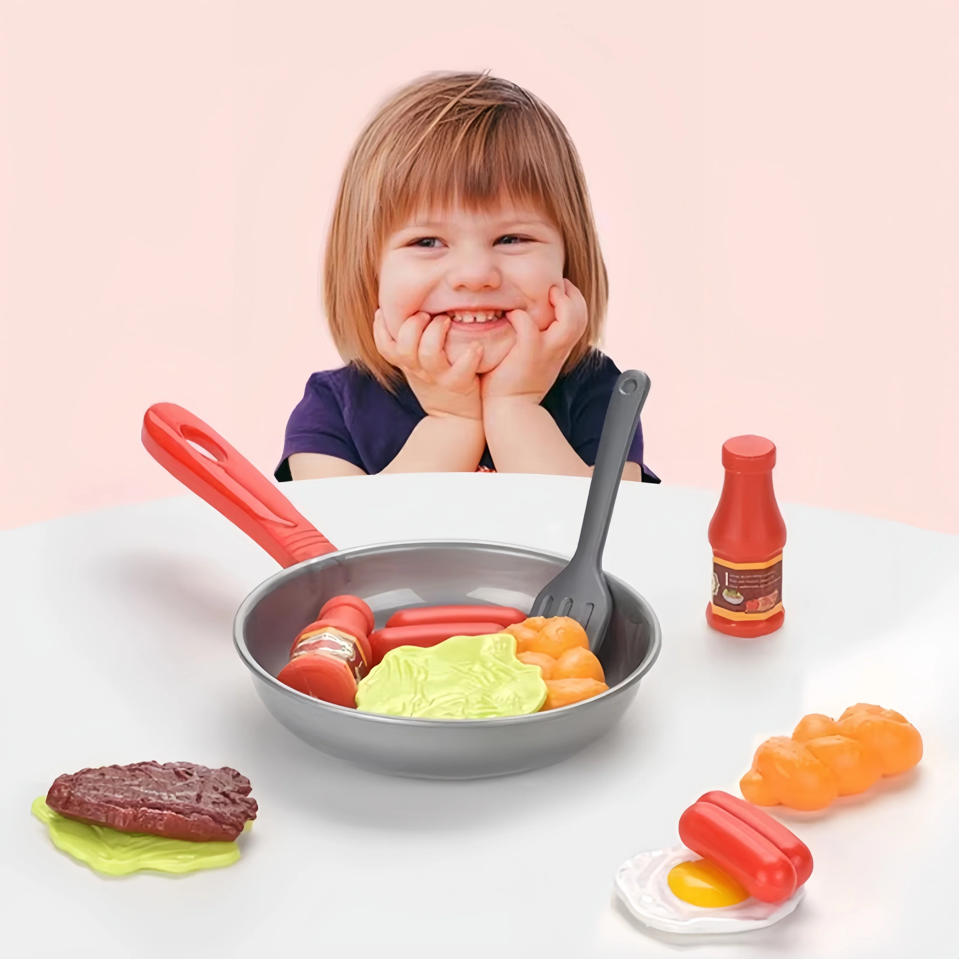 8 قطعة ألعاب المطبخ محاكاة مونتيسوري شريحة لحم الخضروات التعليمية تجهيزات المطابخ لعبة مجموعة التظاهر اللعب الخبز هوت دوج