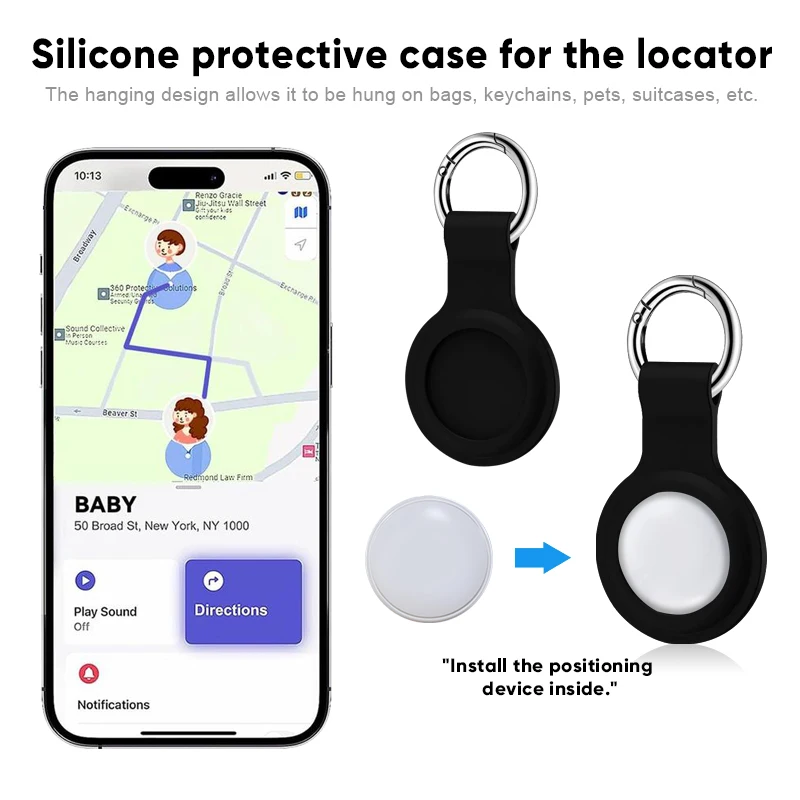 4-Piece Anti-Lose Smart Tag Tracker Positioning Finder for Apple Find My iPhone Voice Locate Suitcase Keys Bag - Far Away Finder