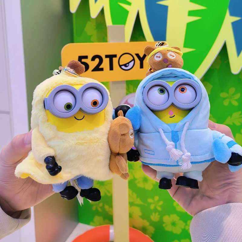 

52 игрушки Боб и Джейм Миньоны друзья вместе серии слепая коробка виниловый плюшевый кулон креативные украшения игрушки праздничные подарки