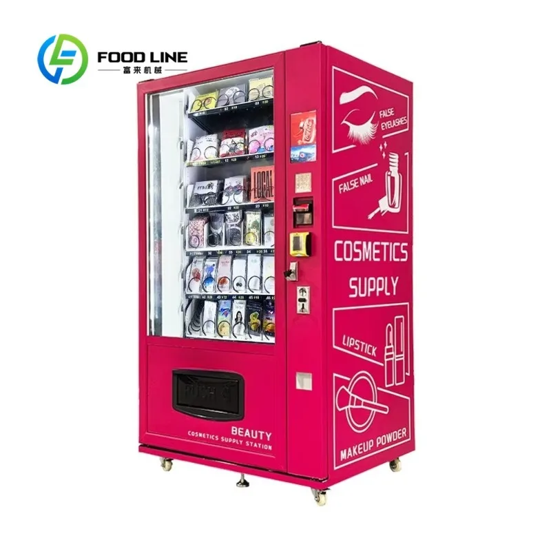 Smart self-service beauty vending machine wigs eyelashes perfumes and cosmetics