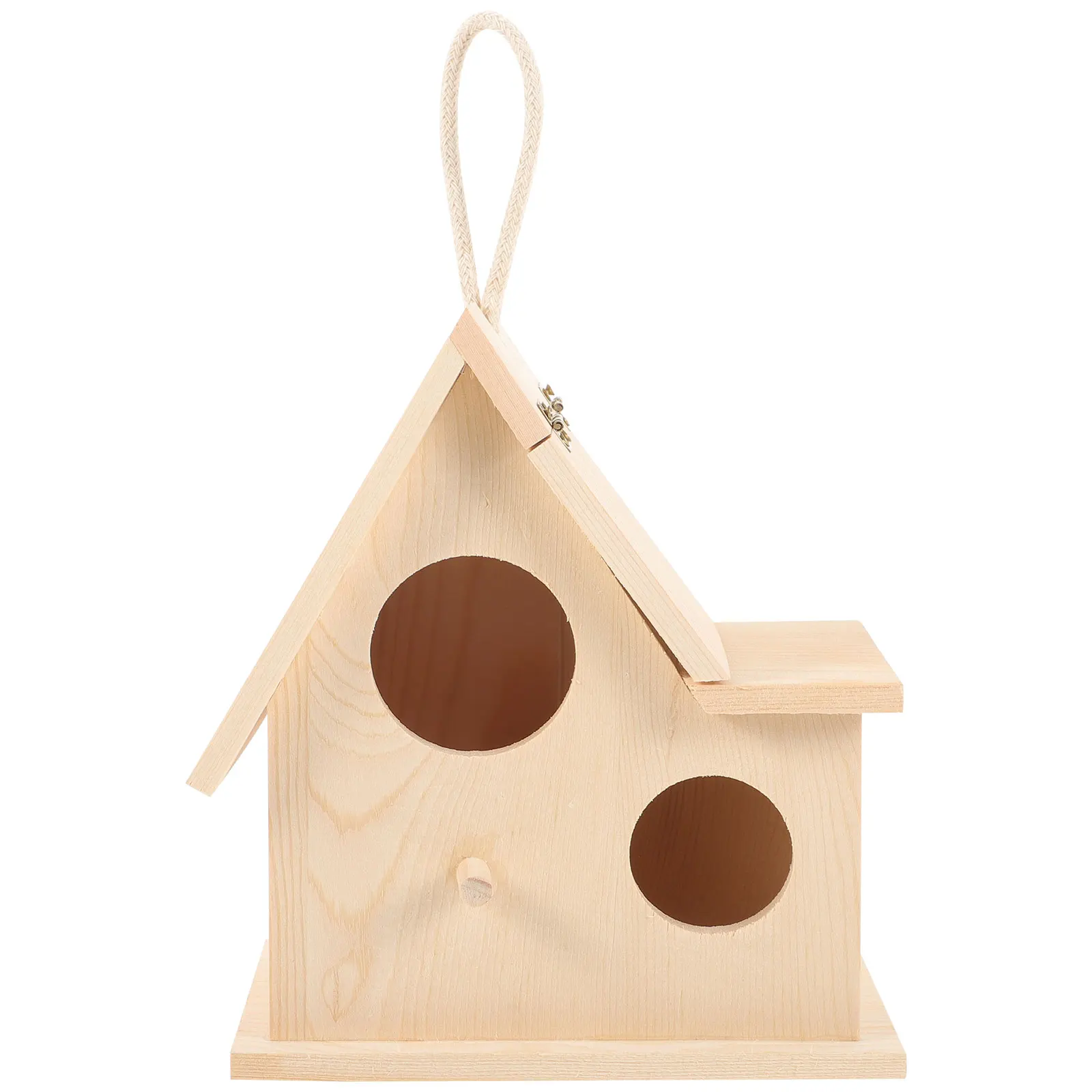 

Habitat Solid Wood Bird Nest Pet Birds Parakeet Accessory Hanging Breeding