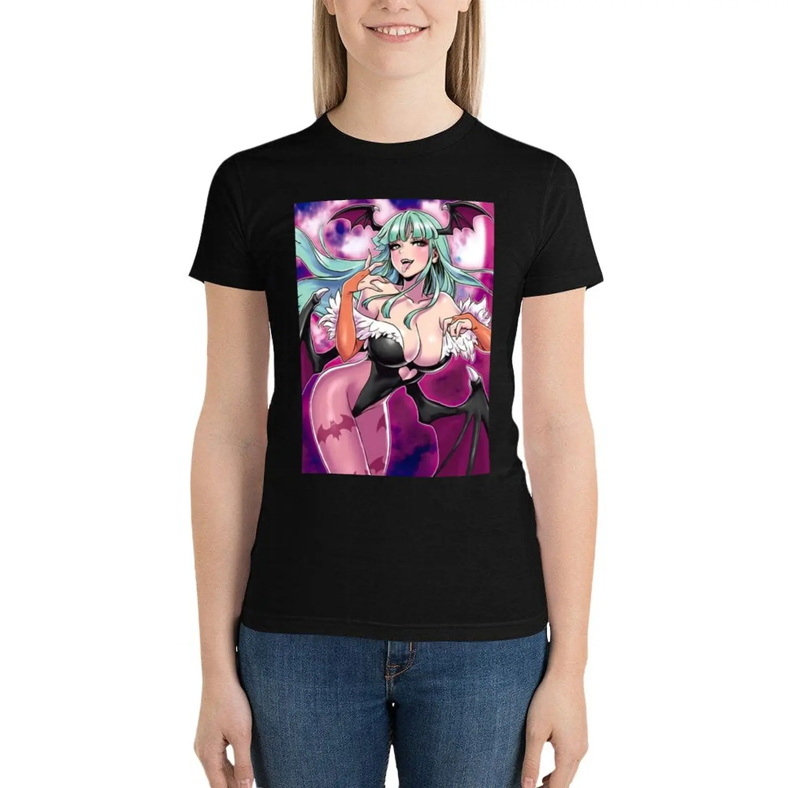 morrigan aensland 4 T-Shirt korean fashion summer clothes oversized t shirts for Women