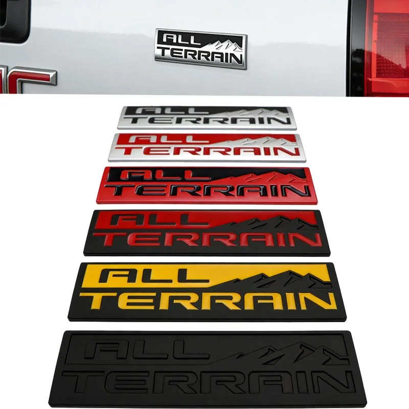 

Car Metal Sticker All-Terrain Emblem Body Decor Decals For Chevrolet GMC SIERRA 2500 Silverado TrailBlazer Terrain Suburban