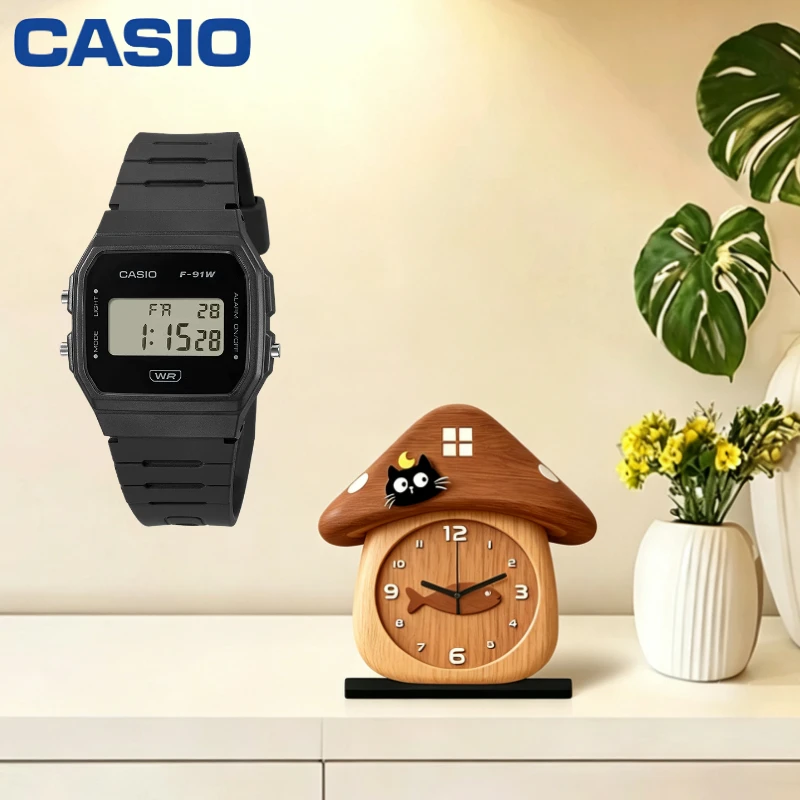 hot-selling-casio-f‑91wb‑1a-watch-multi‑function-alarm-practical-daily‑use-unisex-square-watch-for-men-women-students