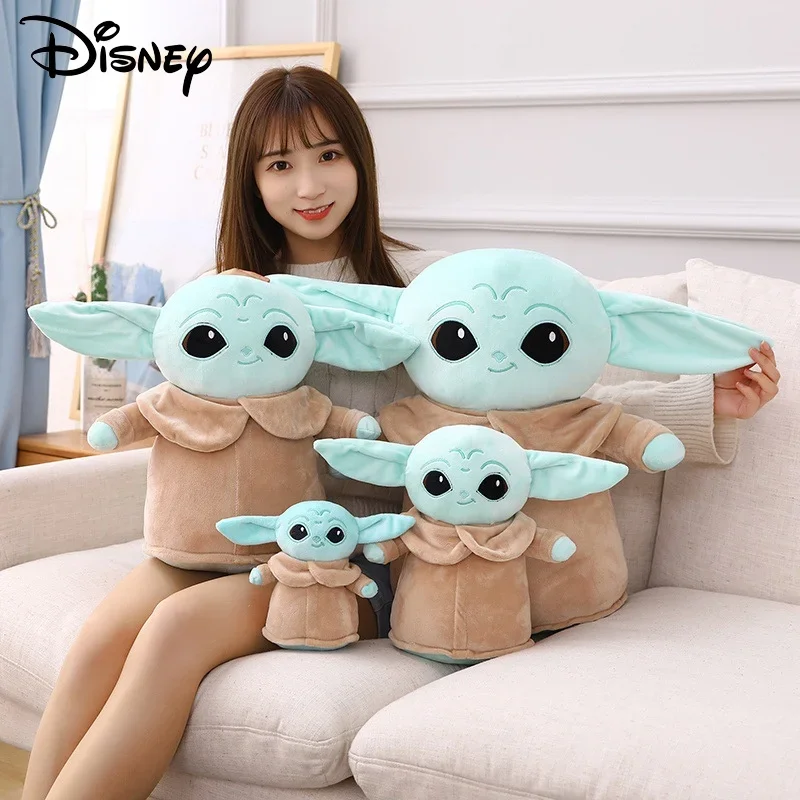 

18-48cm Disney Plush Toys Yoda Star Wars Master Aliens Mandalorian Kawaii Cartoon Baby Stuffed Dolls Toys Gift Decoration