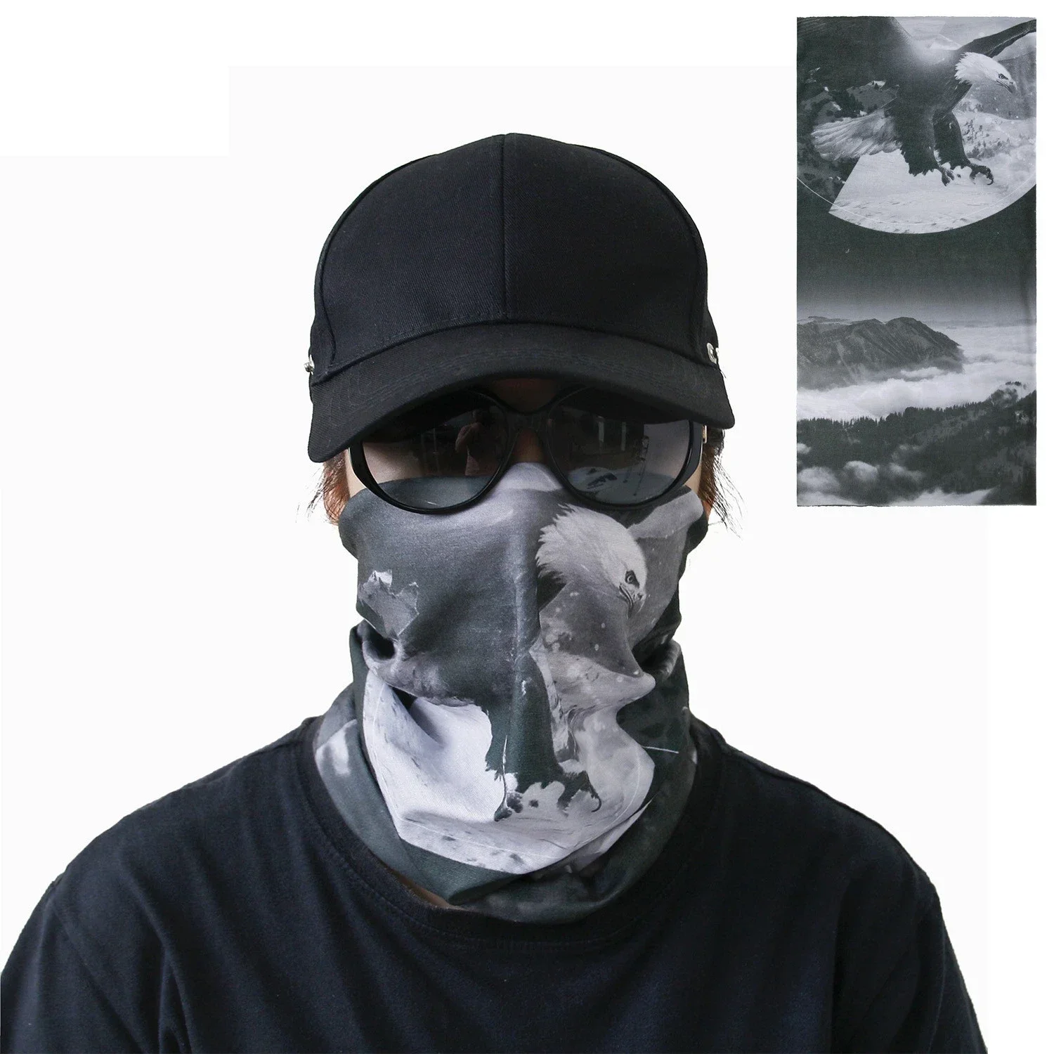 Cycling Headwear Multifunctional Outdoor Bandana Riding Fishing Sports Scarf Protective Mask Sunscreen Neck Cover Comfortable