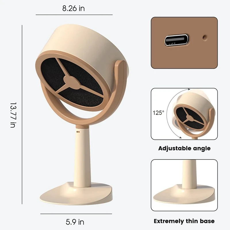 Desktop Afzuigkap, Draagbare Afzuigkap Met 2 Snelheden Afzuigkap, Verstelbare Hangende Mini Afzuigkap Voor Bbq Een Makkelijk Te Gebruiken