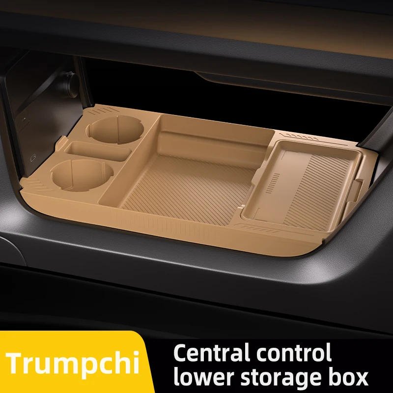 

For Trumpchi GAC E8 2024 2025 Storage Box Center Armrest Hidden Box Cup Holder Organizer Interior Accessories