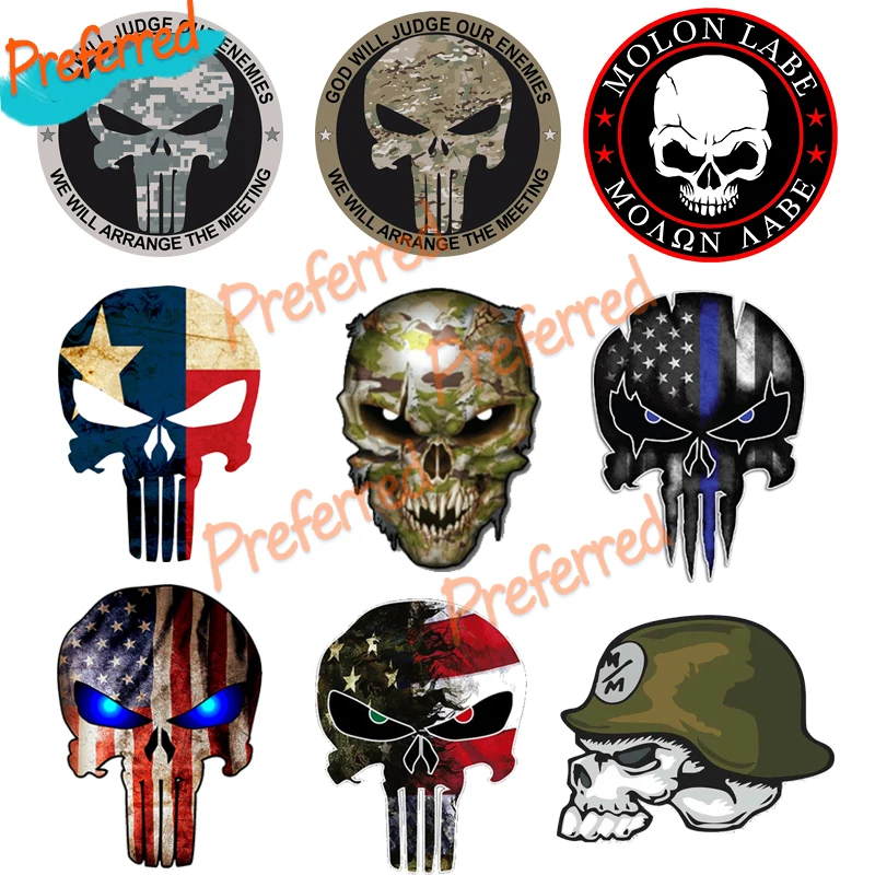 AMERICAN Army Military Vinyl Die-Cut Waterproof PVC Decal Sticker Car Truck for Punisher ACU or Multicam