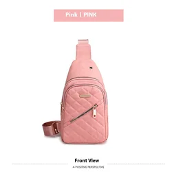 2023 New Korean Style Fashion Crossbody Bag Girls Sports Style Chest Bag Women’s Street Oxford Cloth Simple Versatile Chest Bag