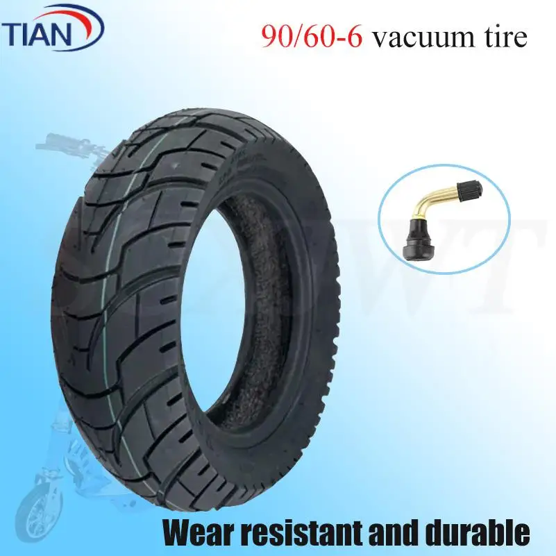 

High stability 11 Inch Electric Scooter Tire Vacuum Tyre Wear-Resistant Anti-Skid 90/60-6 Tubeless Widened for Scooter
