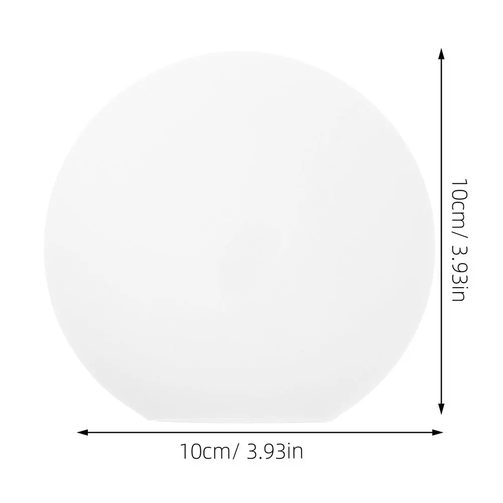 متجمد زجاج غلوب غطاء مصباح أبيض حليبي جولة منتشر الإضاءة لغرفة النوم غرفة المعيشة مُثبتة في السقف تركيبات ديكور #4