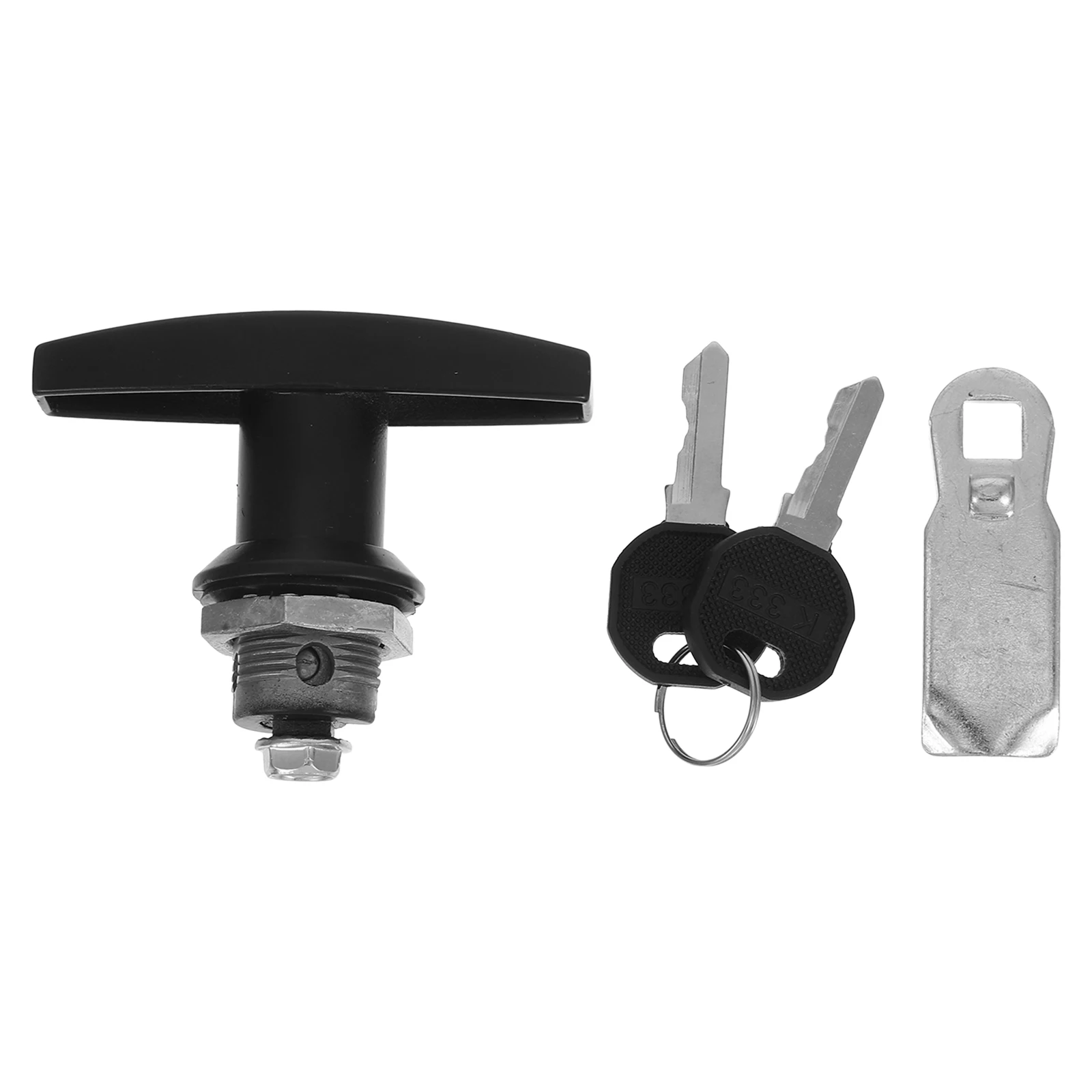 

T-shaped Handle Lock Cabinet Door Locks Cupboard with Keys Black File Replacement