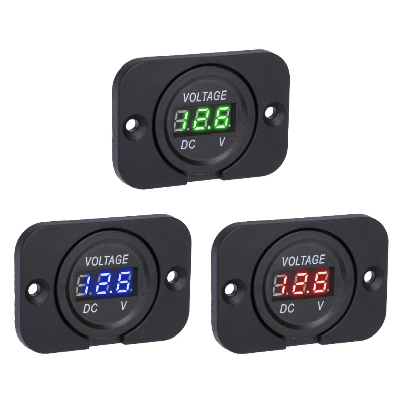 547C Car Battery Meter, Waterproof 12V 24V Voltmeter For Automotive Campers