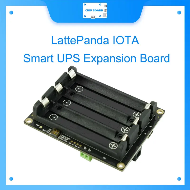 

LattePanda IOTA Smart UPS expansion board with 18650 battery support for uninterrupted power supply