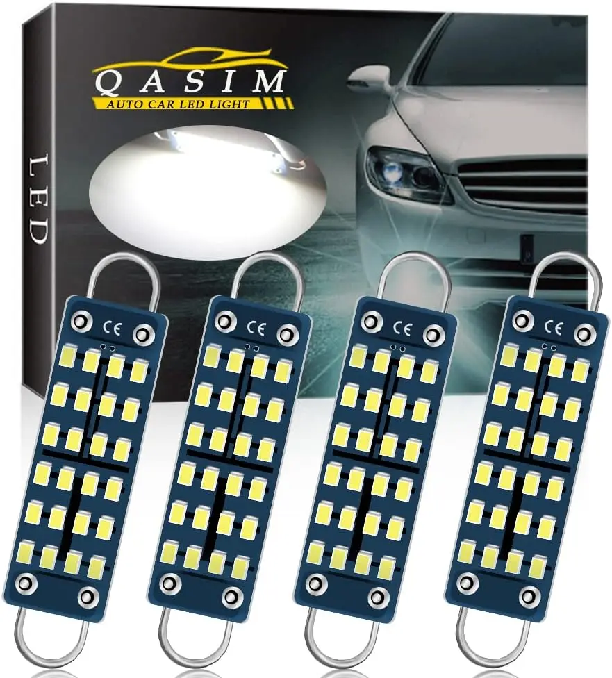 

Led 44MM 1.73" Car Rigid Loop Festoon Led Bulb 2016 Chip Super Bright 211-2 212-2 561 578 Reading Dome Lamps Cargo/Trunk Lights