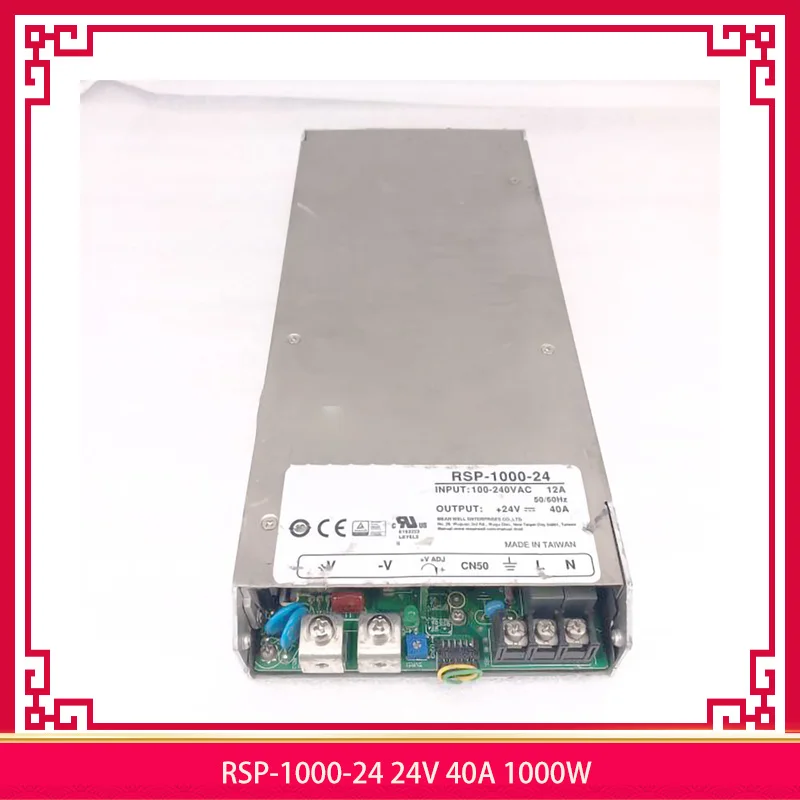 RSP-1000-24-fuente de alimentación conmutada de alta potencia, voltaje ajustable, perfecto, 24V, 40A, 1000W, MW, 24V