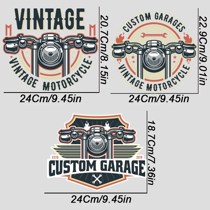 MOTORRACING CLUB CUSTOM naklejki T-Shirt termotransfer dla majsterkowiczów, odzież, koszulka, torba płócienna, spersonalizowana naklejka zmywalna w