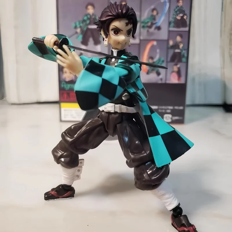 14cm New Demon Slayer Kamado Nezuko Figma 508-Dx Tanjiro 498-Dx Movable Body Joint Action Figure Toy Birthday Surprise Gifts