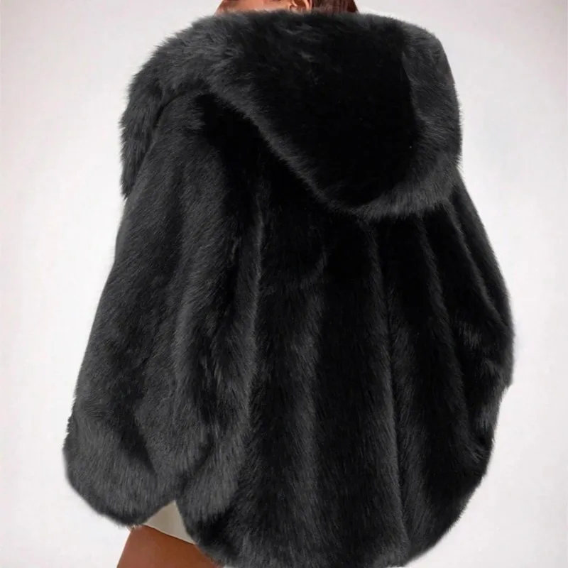 2025 plus size feminino casaco de pele sintética novo estilo de inverno comprimento médio engrossado & quente outerwear para mulheres casaco jaquetas topos