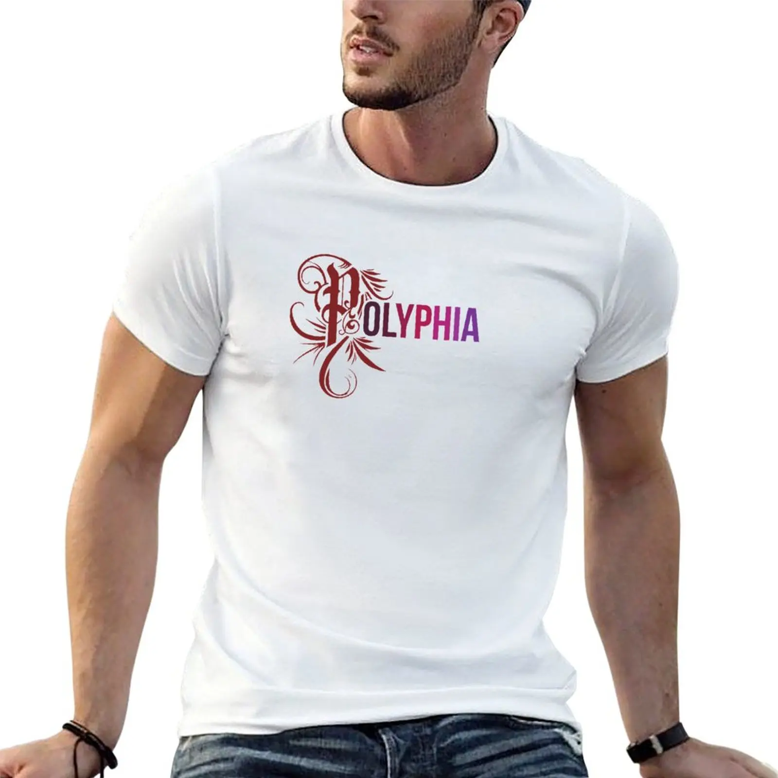 

Polyphia Color Logo Tshirt Classic T T-Shirt man t shirts high quality luxury brand t shirts for man graphic vintage T-Shirt