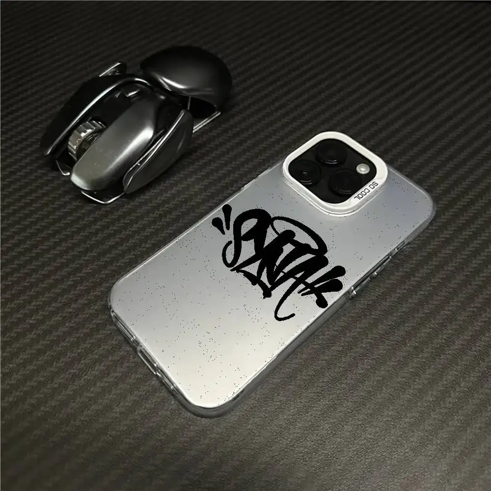 Etui na telefon iPhone 17 16 15 14 13 12 11 Pro Max z motywem rapera C-Central Cee, czarno-fioletowe, matowe, laserowe, metaliczne, aurora, funda