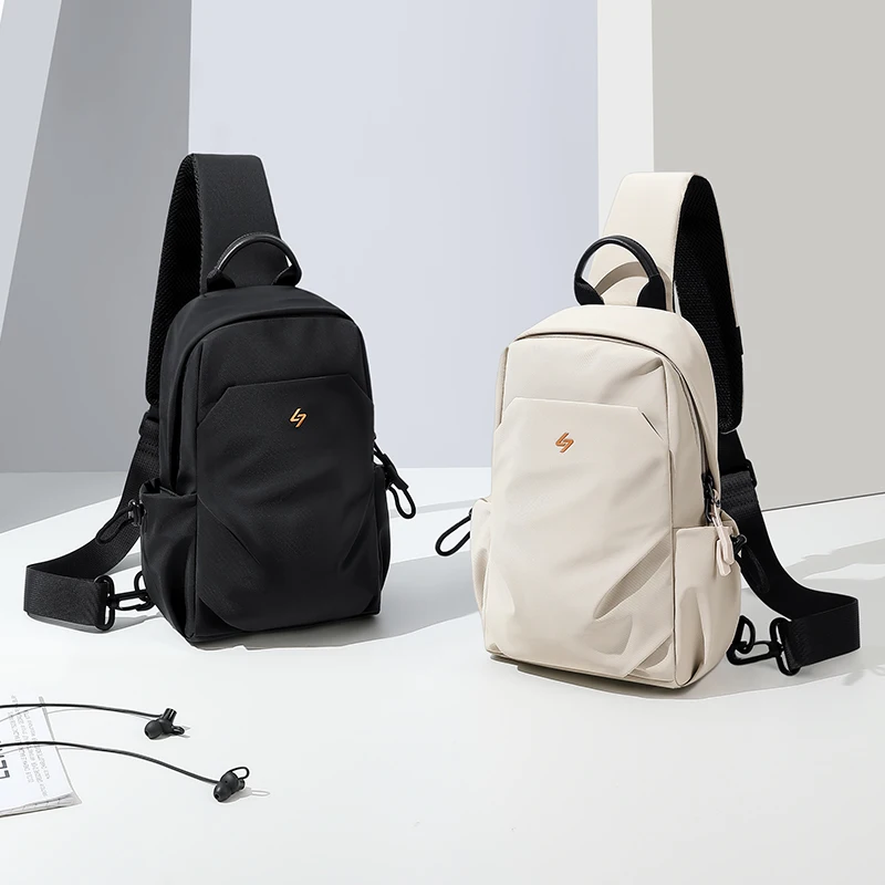 GOLF QUALITY Men's Casual Lightweight Sling Bag Unisex Chest Shoulder Phone Sports Belt Bag Solid Color Waist Bag