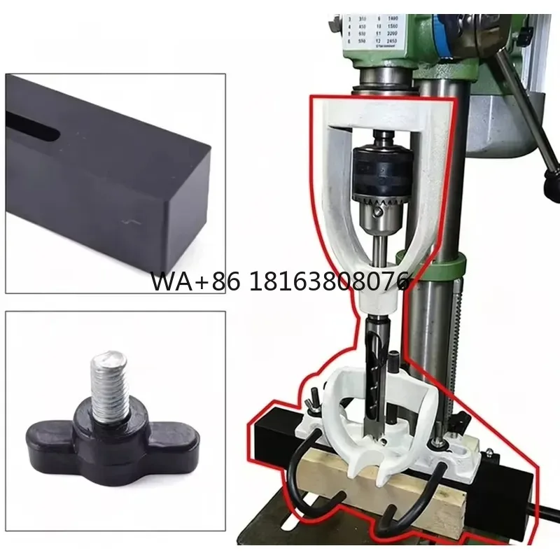 WoodworkingHole Mortising Kit, Complete Drill Press Mortising Attachment Set with Chisel & Bits, Professional Wood Mortiser