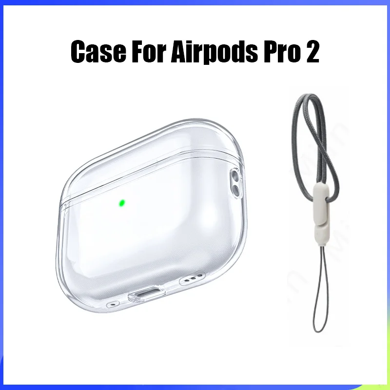 Case For Airpods Pro 2 Transparent Wireless Headphones Protective Cases For AirPods 1 2 3 Pro Pro2 Bluetooth Earphones Cover