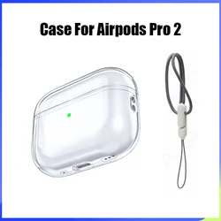 AirPods Pro 2/3 Proケース,透明ワイヤレスヘッドフォン用保護ケース,Bluetooth