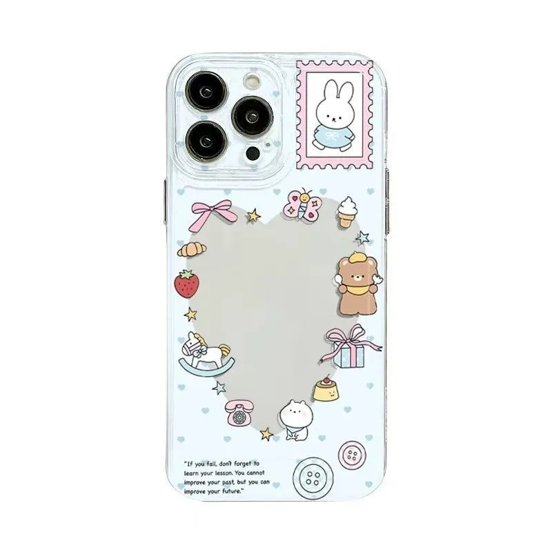 New Miffy Phone Case Transparent Soft Shell Hollow Lace Miffy Rabbit Anti Drop Suitable for IPhone 17 16 15 14 13 12 11 PRO MAX