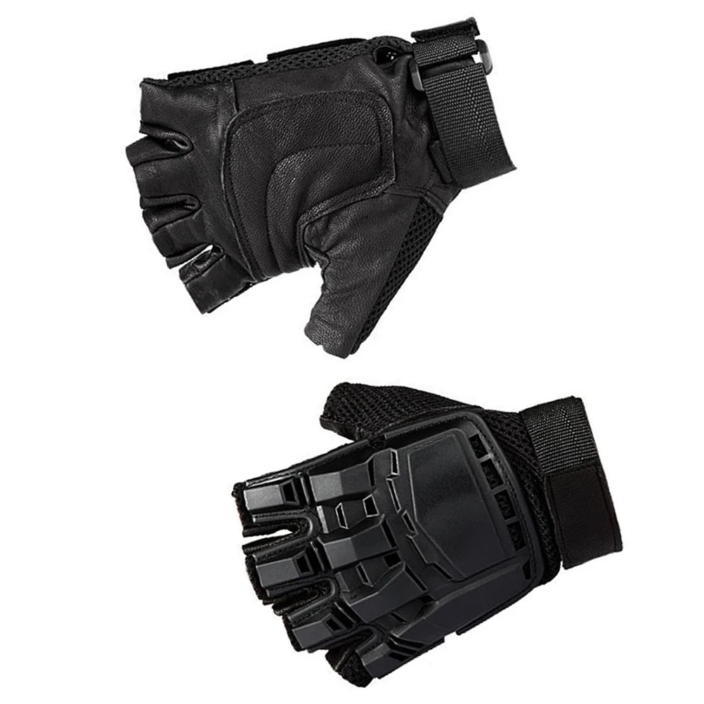 

1Pair Cycling Gloves Shockproof Breathable Half Finger Black Size L for Outdoor Sports Anti Slip Comfortable Gloves