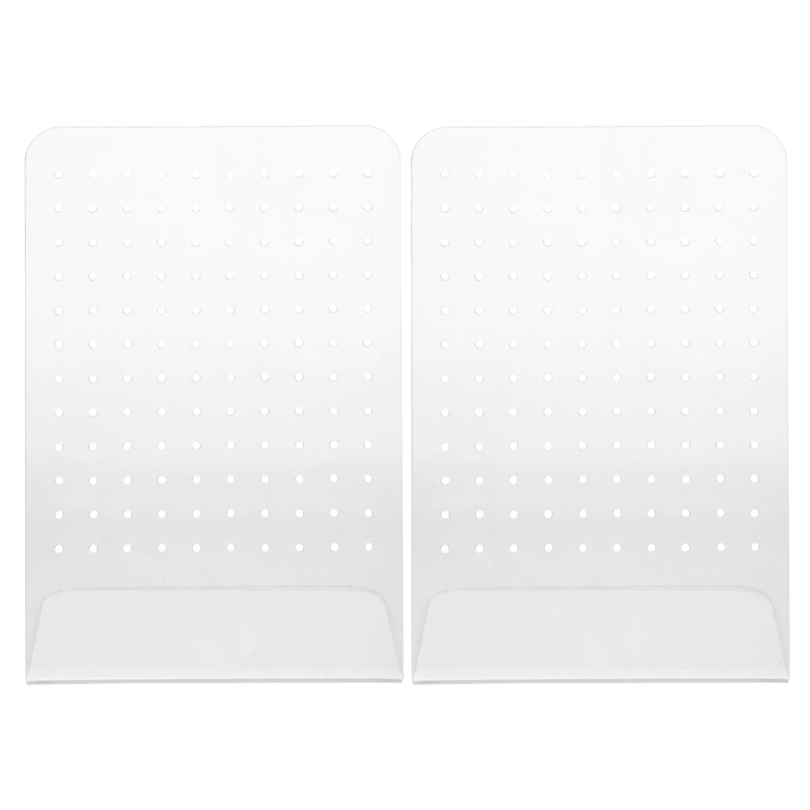 

2Pcs Clear Acrylic Jewelry Display Rack 120 Holes Earrings Organizer Stand Ear Studs Holder Storage Rack Showcase for Retail
