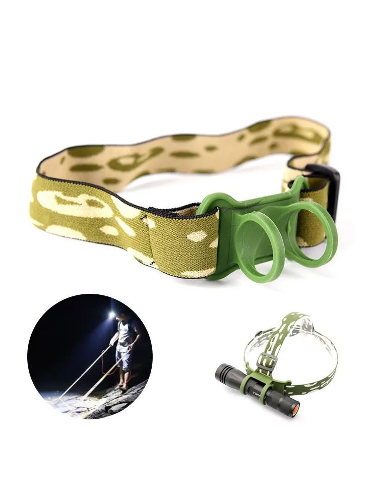 Ceinture de tête de bande de sauna, support de montage de sangle de tête, lampe de poche 18650, lampe torche