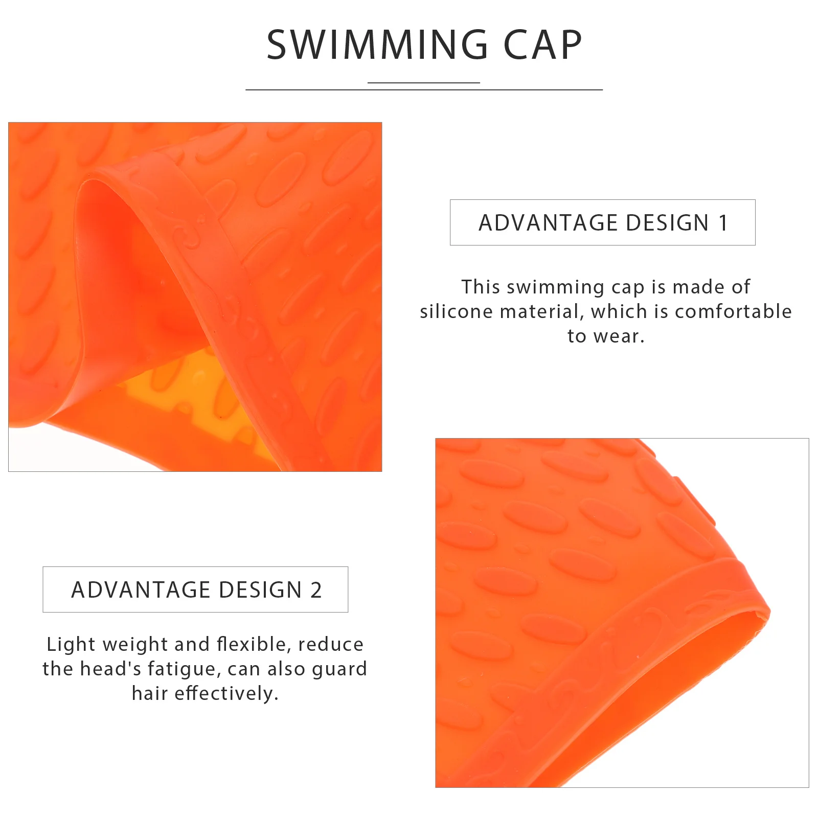 Silicone Swim Cap Large Size Swimming Hat Lightweight Durable Flexible Swim Cover Adults Unisex for Pool Men Women