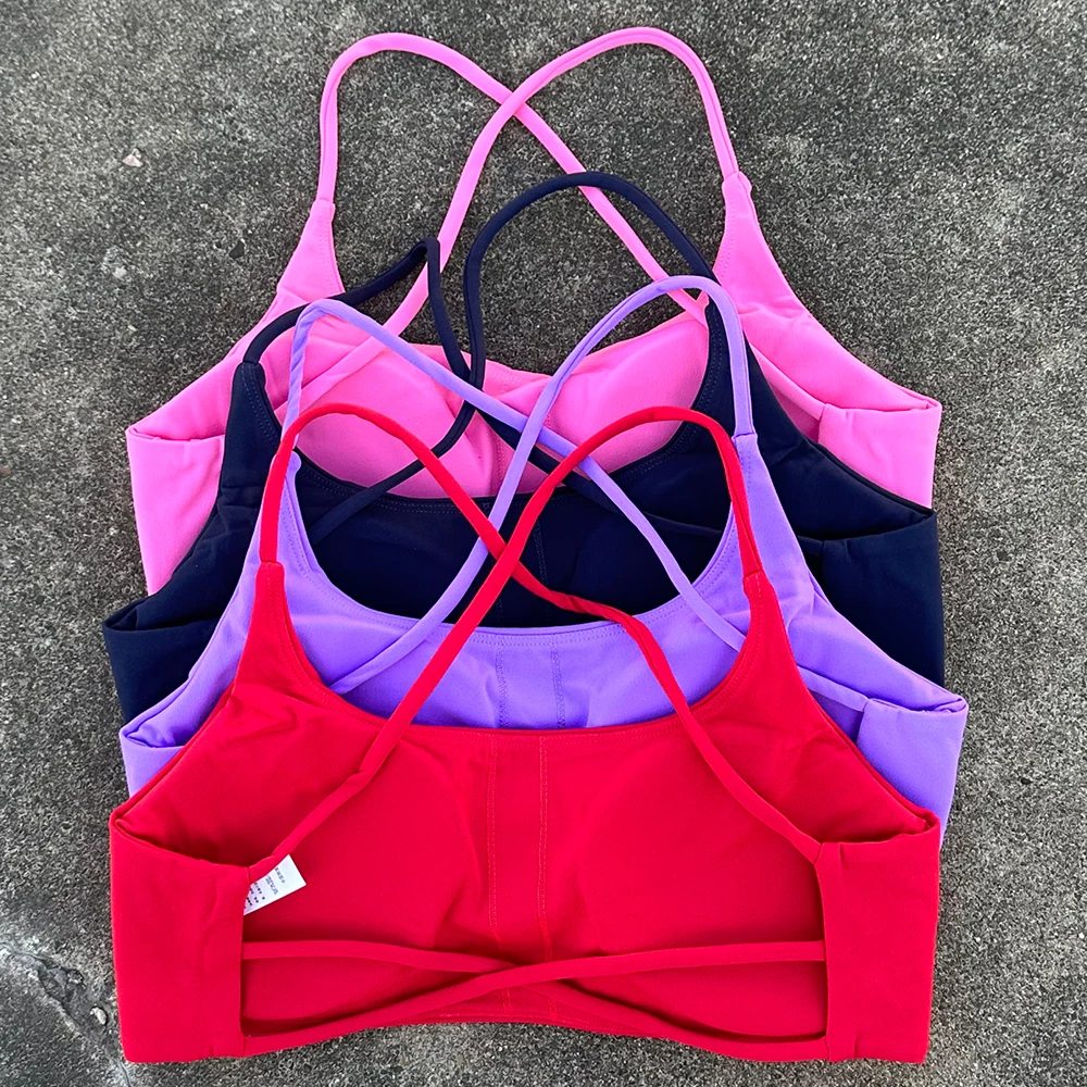 Women Sports Bra For Fitness Women Yoga Vest Workout Running Tank Top Female Backless Shockproof Breathable Underwear Yoga Bra