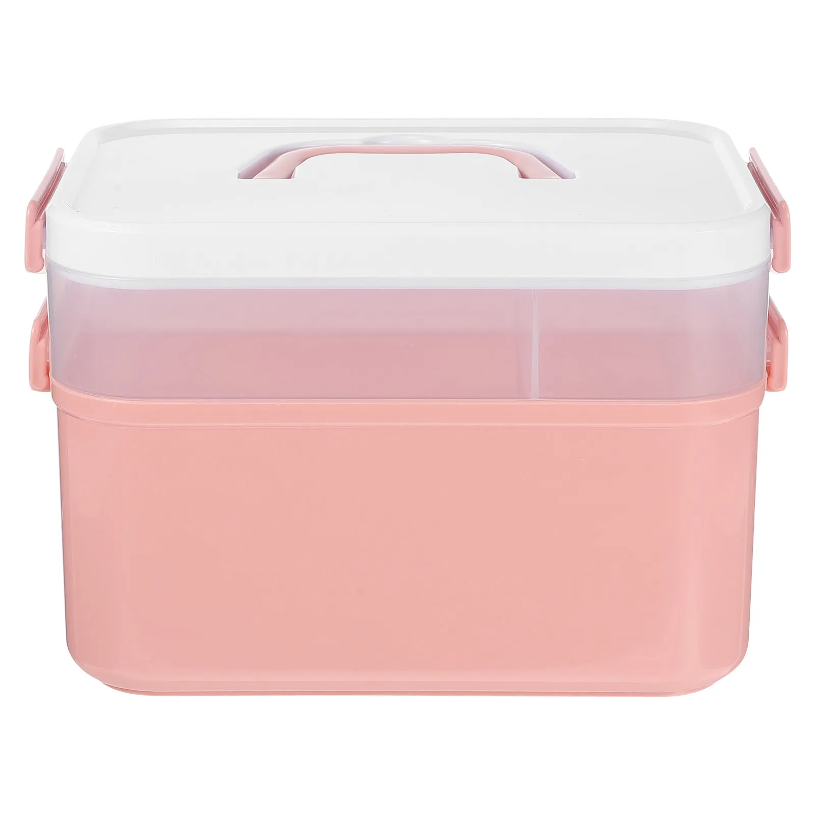 

1 шт. Легкий органайзер для хранения лаков и клея для ногтей, прочный двухслойный кейс для маникюрных инструментов для личного использования