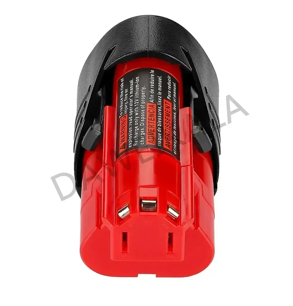 Pro 12V baterii Milwaukee 3Ah kompatibilní s Milwaukee M12 XC 48-11-2410 48-11-2420 48-11-2411 12V akumulátorové nářadí - náhled 5