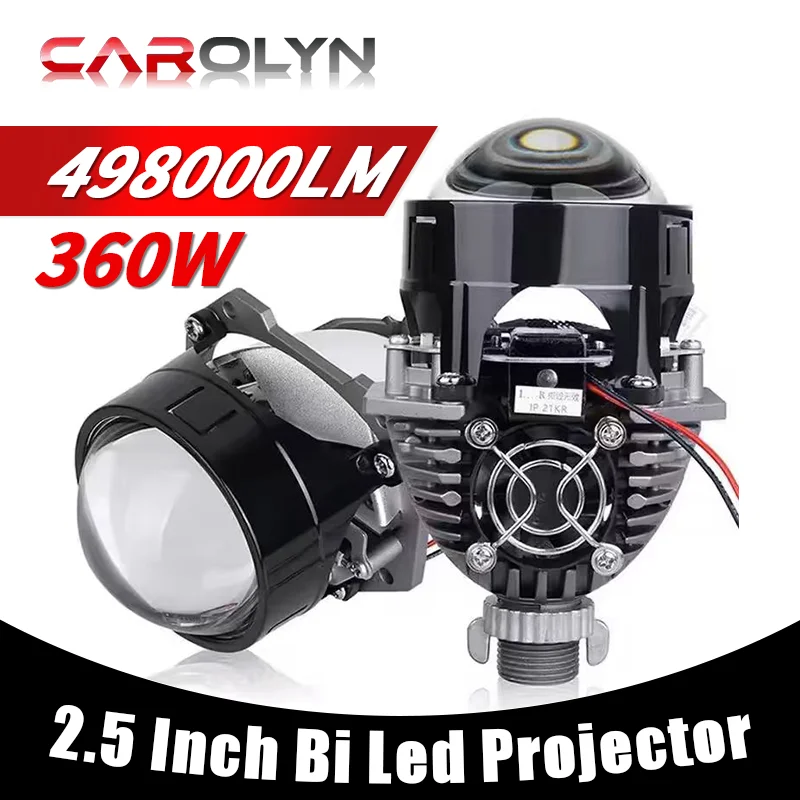 

2,5-дюймовый биосветодиодный объектив проектора, светодиодный светильник H4 H7 9005 9006, автомобильная лампа дальнего ближнего света, 6000 К, диод 90 Вт 40000LMTurbo H7 Тюнинг